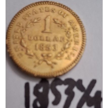 9 Golden Coin Reproduction Coins 1/4 to 3/4 Rounds BU Mint US Lot 1849-1933