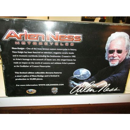 Arlen Ness Limited Edition Motorcycle Scale in Display Case 30cms Scale Large
