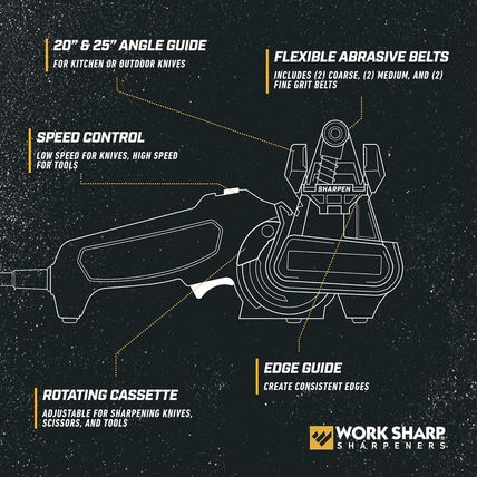 Work Sharp MK2 Electric Knife and Tool Sharpener - Adjustable Tool & Knife Sharp