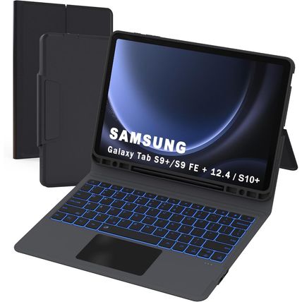 For Samsung Galaxy Tab S9 FE+ / S9 plus /S10+ 12.4 Inch Keyboard Case - Folio Co