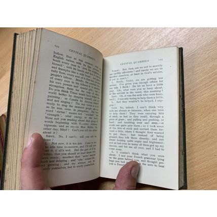 1920 JOHN RUSKIN "THE ETHICS OF THE DUST" SMALL ANTIQUE HARDBACK BOOK (P3)