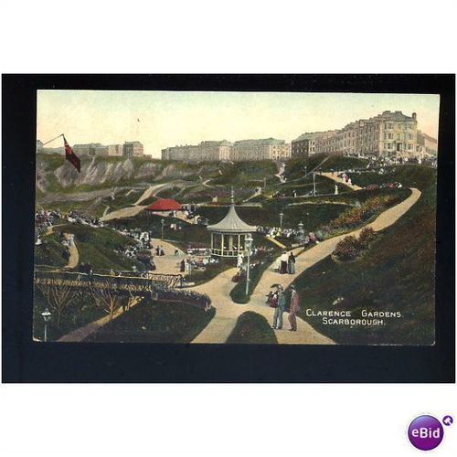 Yorkshire SCARBOROUGH Clarence Gardens Postcard by Denham