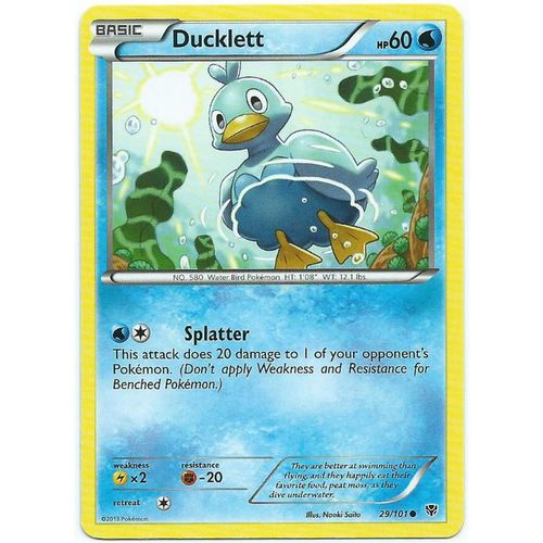 Pokemon Black & White Plasma Blast - #29/101 - Ducklett