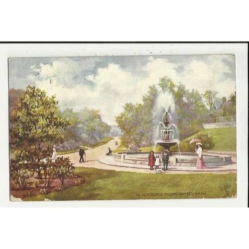 7035 Lancs. BLACKBURN Corporation Park Chapel Tuck Oilette Postcard