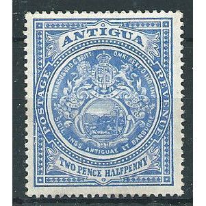 Antigua 1908 SG46 2 1/2d Ultramarine Mounted Mint . ..
