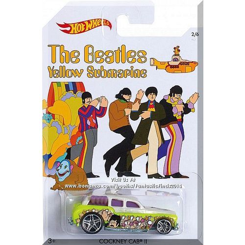 Hot Wheels - Cockney Cab II: The Beatles Yellow Submarine #2/6 (2016) *Walmart*