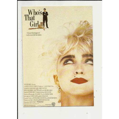 WHO'S THAT GIRL Madonna Poster Art Postcard by Nugeron (E 443)