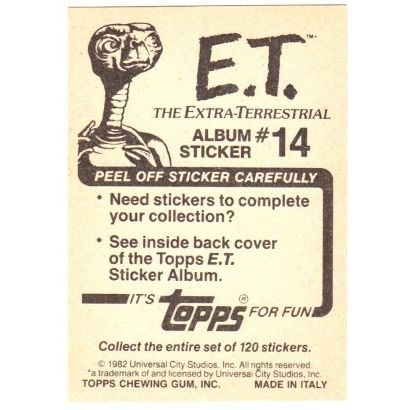 1982 Topps ET Album Sticker # 14