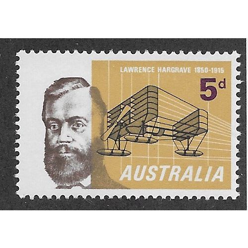 AUS 1965 U/M 5d 'LAWRENCE HARGRAVE' (EBID65-055)