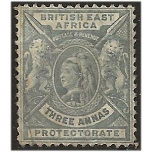 British East Africa 1896 SG69 3a Grey Very Fine Used .. ..
