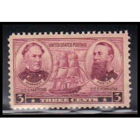 792 3c Farragut-Porter Fine MNH O0583
