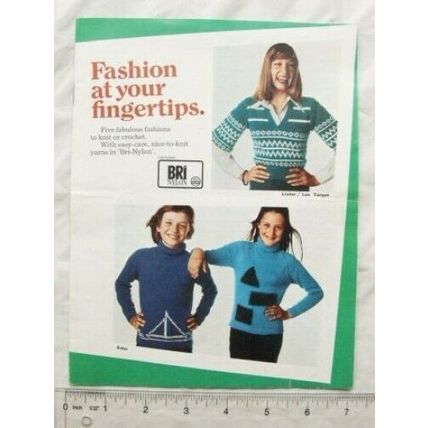 Vintage: ICI Bri Nylon, Fashion at your fingertips, Patterns children and adults
