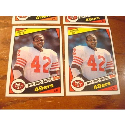 1984 Topps, 4-Cards, RONNIE LOTT, 49ers, #357, Investment Lot