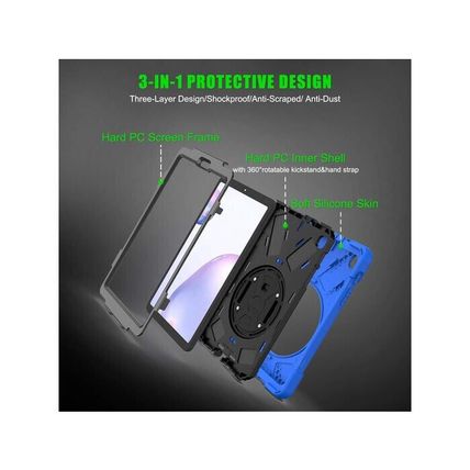 BRAECNstock Samsung Galaxy Tab A 8.4 Inch Case w/Hand Strap/Kickstand-BLUE-NEW