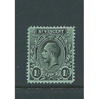 st.vincent stamps sg116 sg 116 hm wmk multiple crown ca aged gum