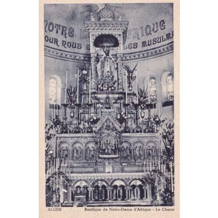 Notre Dame de Afrique Basilica Algiers Algeria Postcard Unused VGC