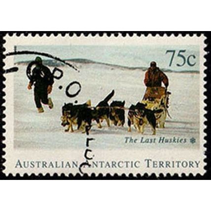 AAT 1994 Last Huskies Dogs 75c Used Stamp Australian Antarctic Territory