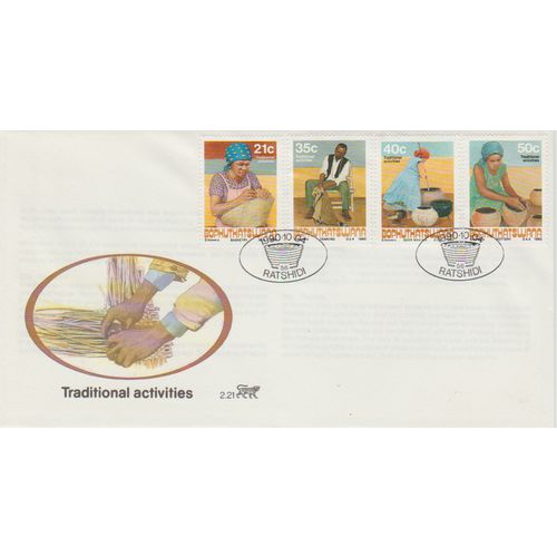 South Africa 1990 Traditional Activities set First Day Cover see other listings