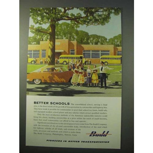 1951 Budd Company Ad - Better Schools