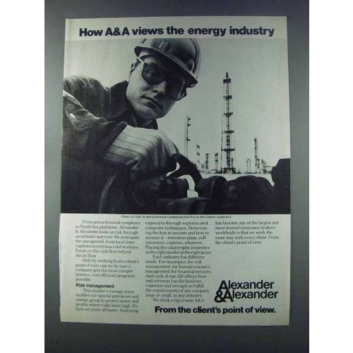 1981 Alexander & Alexander Ad - The Energy Industry