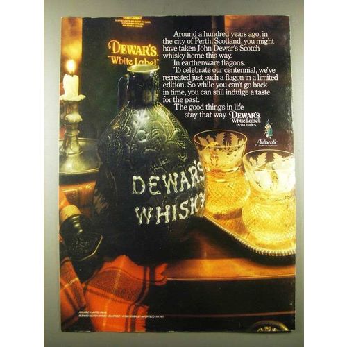 1986 Dewar's White Label Scotch Ad - Around a Hundred Years Ago