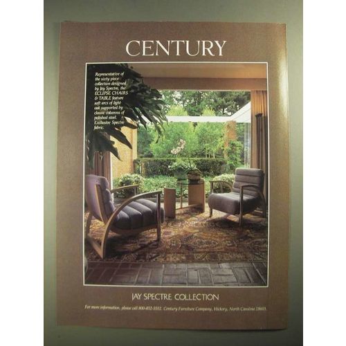 1987 Century Jay Spectre Collection Eclipse Chairs & Table Ad