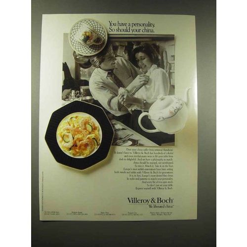1990 Villeroy & Boch China Ad - You Have A Personality