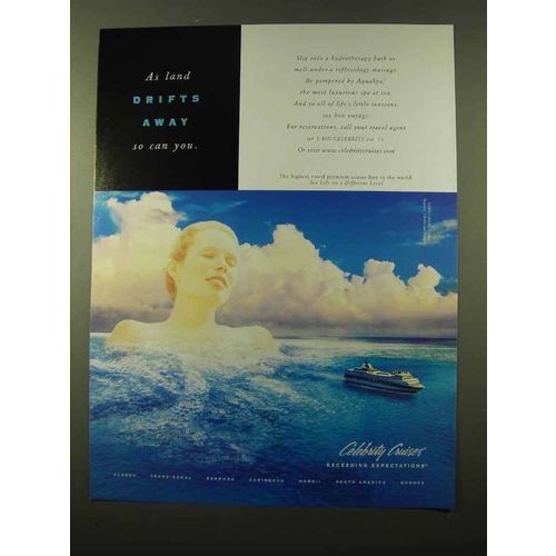 2000 Celebrity Cruises Ad - As Land Drifts Away