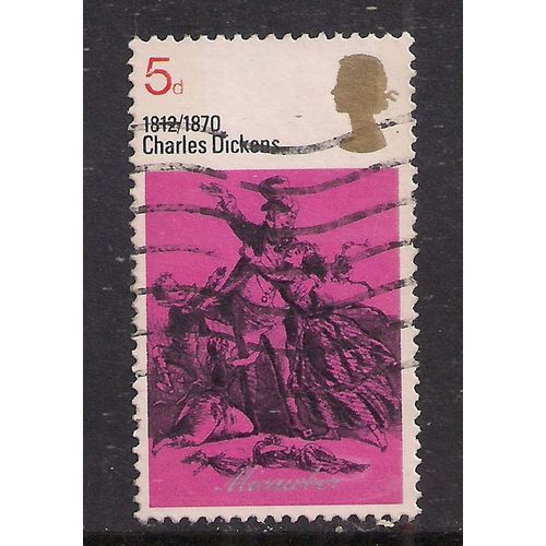 GB 1970 QE2 5d Dickens used stamp SG 825.( D669 )