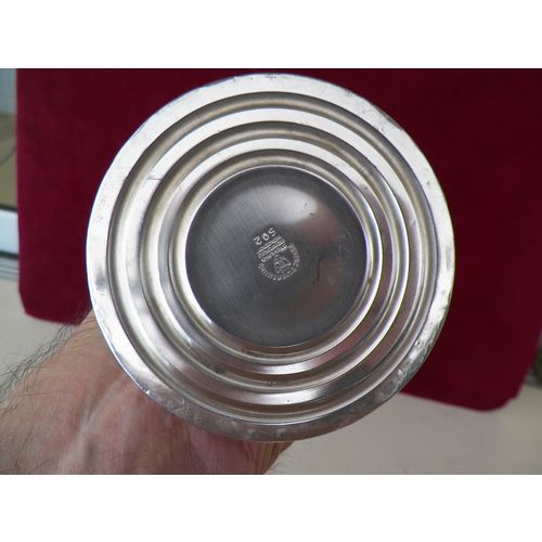 REVERE 10 1/4'' STERLING SILVER TRUMPET VASE 5 1/8" TOP DIAMETER