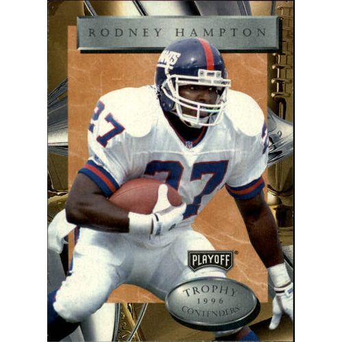 1996 Playoff Football Trophy Contenders Rodney Hampton #27
