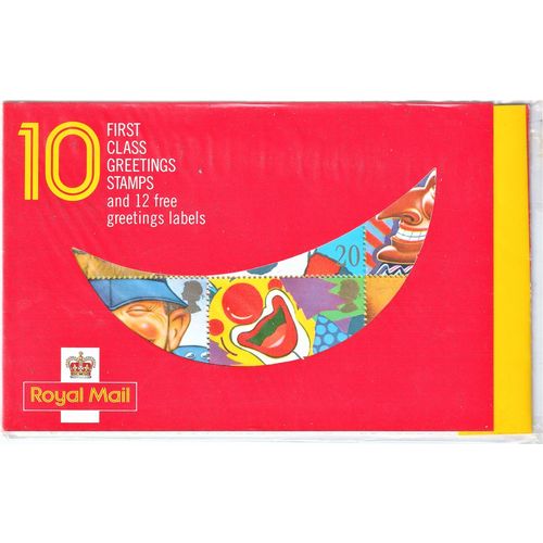 GB 1990 KX1 Greetings Booklet "Smiles" - 10x 20p - Sealed Pack