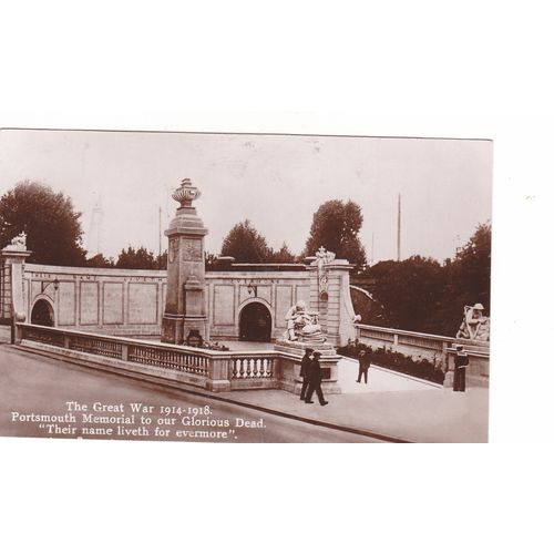 Portsmouth Memorial to our Glorious Dead Hampshire Postcard (HAM76851)