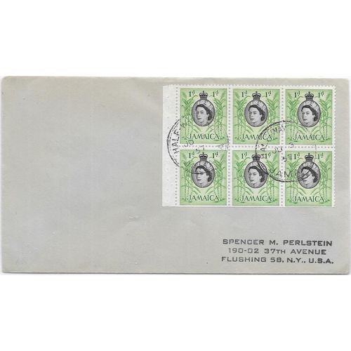 Jamaica #160a Booklet Pane on cover, 1957