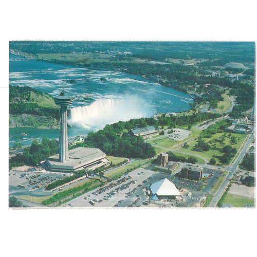 PYRAMID PLACE, NIAGARA FALLS, ONTARIO, CANADA used postcard 1981 postmark =