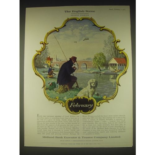 1962 Midland Bank Ad - John Leigh Pemberton Coarse Fishing