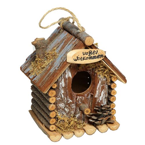 Vogelhäuschen Vogel Wilkommen Holz Nistkasten