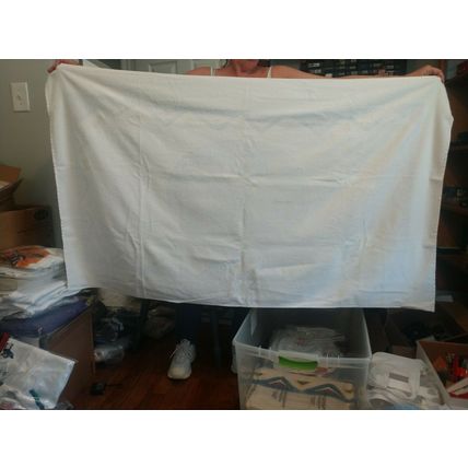 Marlboro CigarettesVintage Large White Beach Towel Mountains 36" X 60"