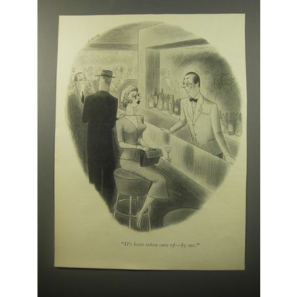 1950 Cartoon by Richard Taylor - It's been taken care of - by me