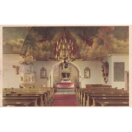 Lerums Kyrka Swedish Church Postcard