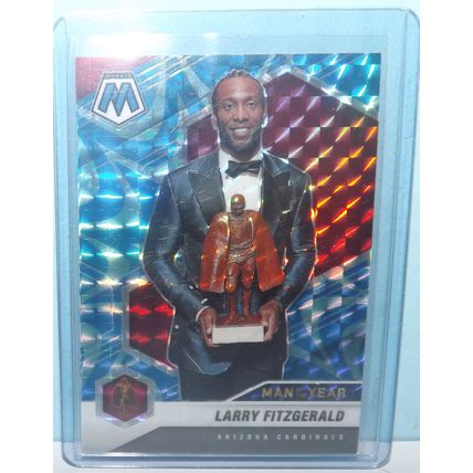2021 Panini Mosaic LARRY FITZGERALD (Arizona Cardinals) MOTY Prizm Blue #269