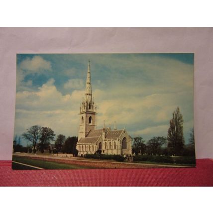THE MARBLE CHURCH, BODELWYDDAN, Wales vintage unused postcard dated 1970 =