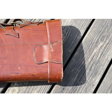 Antique Von Longerke & Detmold VL&D LEATHER TAKEDOWN RIFLE SHOTGUN CASE RARE W4B