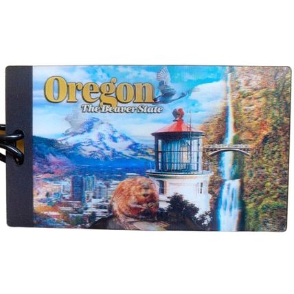 Oregon The Beaver State 3D Luggage Bag Tag