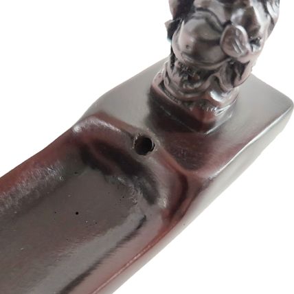 Resin Buddha Ash Catcher Brown Resin Incense burner for Sticks A56