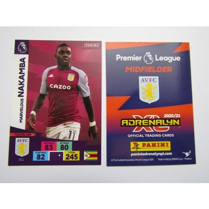 Panini Adrenalyn XL Premier League 2020/21 Numbers 172-369 Cards Choice (ef10)