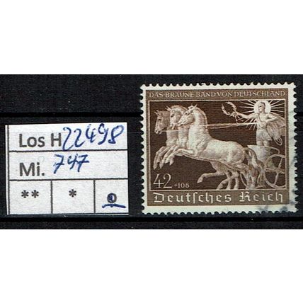 Los H22498: Deutsches Reich Mi. 747, gest.
