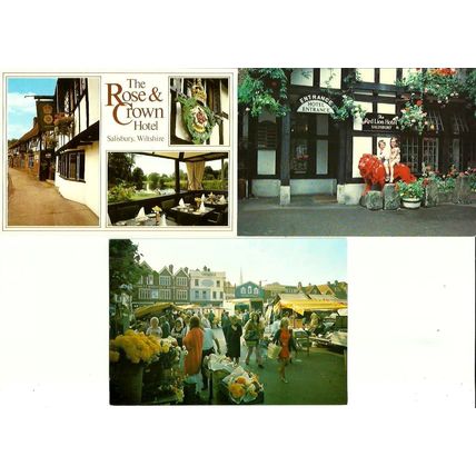 Wiltshire SALISBURY Six Postcards by J. Arthur Dixon
