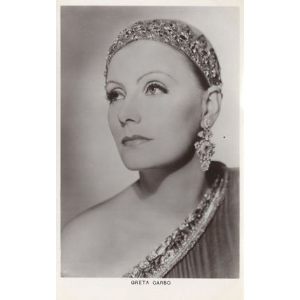 Greta Garbo Picturegoer Rare Hollywood Film Photo Postcard