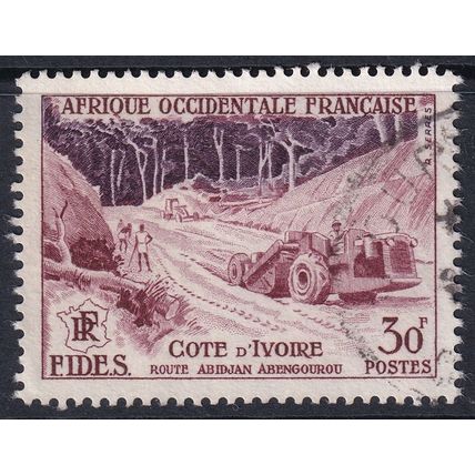 French Ivory Coast 1955 SG 92 Used (E-356 (12))